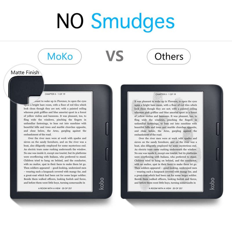MoKo 2-Pack Matte Screen Protector Fits Kobo Libra Colour 7