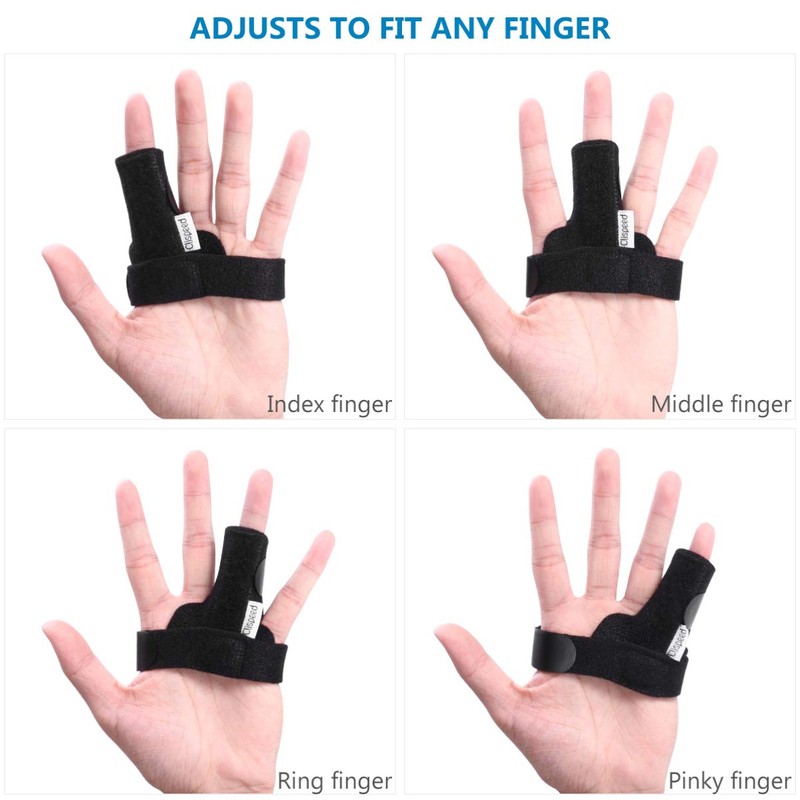 CLISPEED Trigger Finger Splint Finger Splint Support Adjustable Fixing Belt