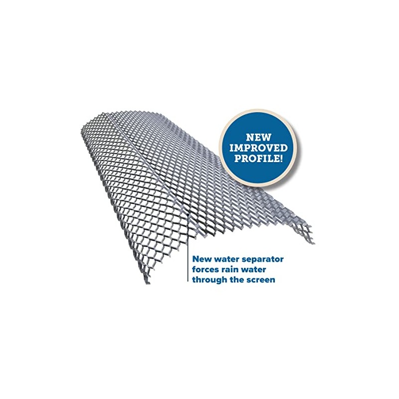 E-Z-Quick Aluminum Mesh Gutter Guards (for 6" Gutters) - Covers