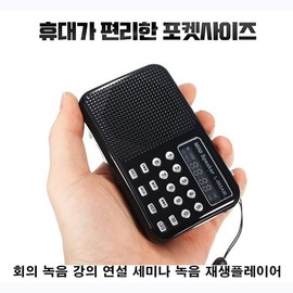 3-On Mini Radio Recorder, Ultra-Compact Voice Recorder Radio Functionality