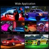 Nilight 6Pcs Car Underglow Neon Accent Strip Lights 300 LEDs