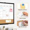 QUEENLINK Large Dry Erase Calendar for Wall, 36"x24" Double-Sided Magnetic