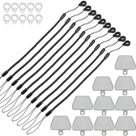 TECHGEAR Stylus Tether, [10 Pack] 8" Spring Coil Strap (2x Loops) Elastic Lanyards, Universal Anti-Lost Bungee Cord for Touch Pens/Pencils, Secure Stylus to Tablet Case, Tablet Pencil Accessory