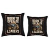 Skid Loader Birthday Oil Field Operator Throw Pillow