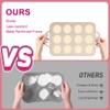 Velicber 2 Pack Silicone Muffin Pan with Metal Reinforced Frame,