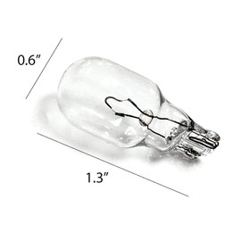ETOPLIGHTING T5BULB12V4W-10P 12V 4W T5 Wedge Bulb (Set of 10)
