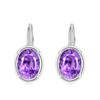 POPLYKE Amethyst Leverback Earrings Sterling Silver February Birthstone Earrings for