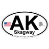 US Decal, Inc. Skagway, Alaska Oval Sticker
