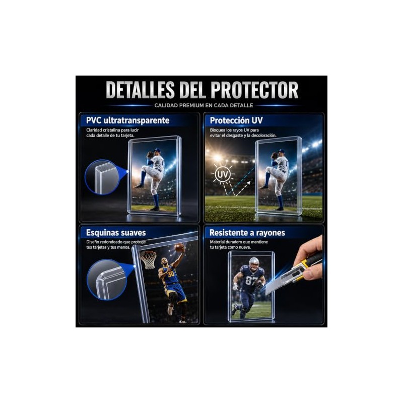 200 Fundas para tarjetas, Protectores de Tarjetas,Top Loader,Card Sleeves