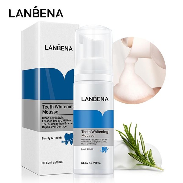 LANBENA Teeth Whitening Mousse for Easy and Effective Teeth Whitening
