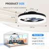 InfiniPower Low Profile Ceiling Fans with Lights and Remote 20in