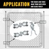 VIVIDA 1-3/8" Chain Link Gate Hinge Kit, Include Male &