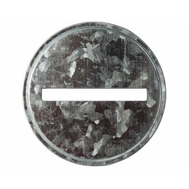 Coin Slot Bank Galvanized Metal Lid Inserts for Mason, Ball, Canning Jars (10 Pack, Wide Mouth)