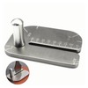 PANSHIYON Leather Stitching Punch Aid Plate,Stainless Steel Leather Stitching Punch