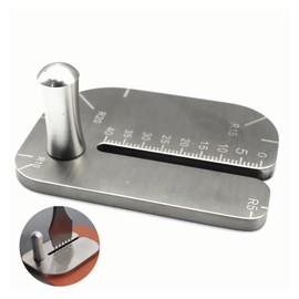 PANSHIYON Leather Stitching Punch Aid Plate,Stainless Steel Leather Stitching Punch Aid Pulling Plate, Diamond Lacing Chisel or Pricking Iron Aid Mate for Leather Craft Working