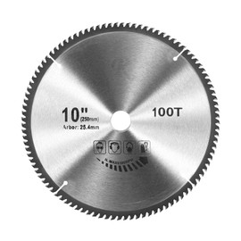 Circular Fine Cutting Wood Saw Blade 255mm x 100T x 25.4mm Bore Compatible with Festool Bosch Makita Dewalt（1PCS）