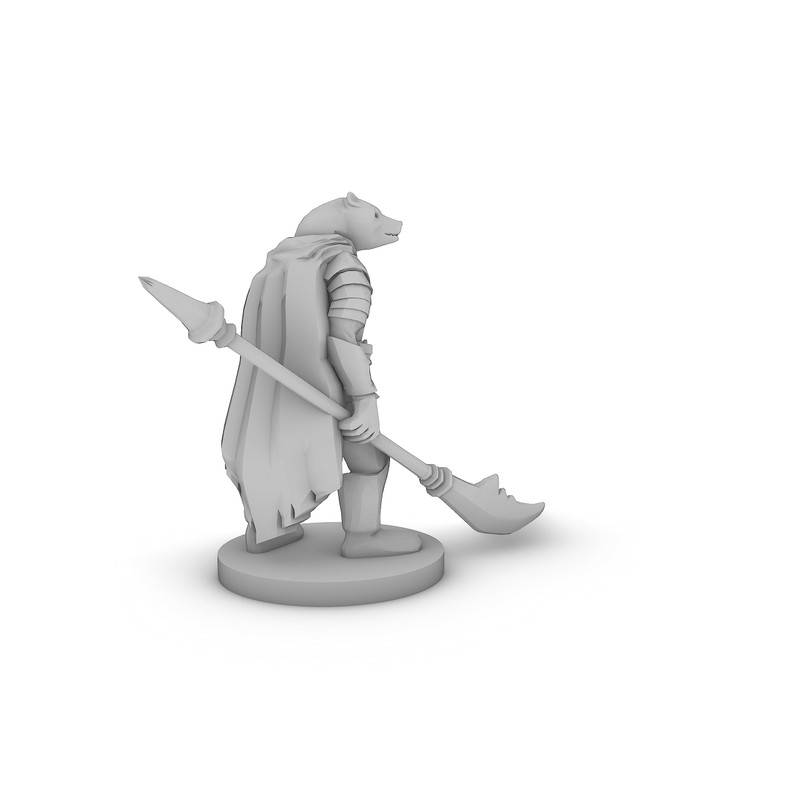 Werebear Knight Tabletop DND Gaming Miniature