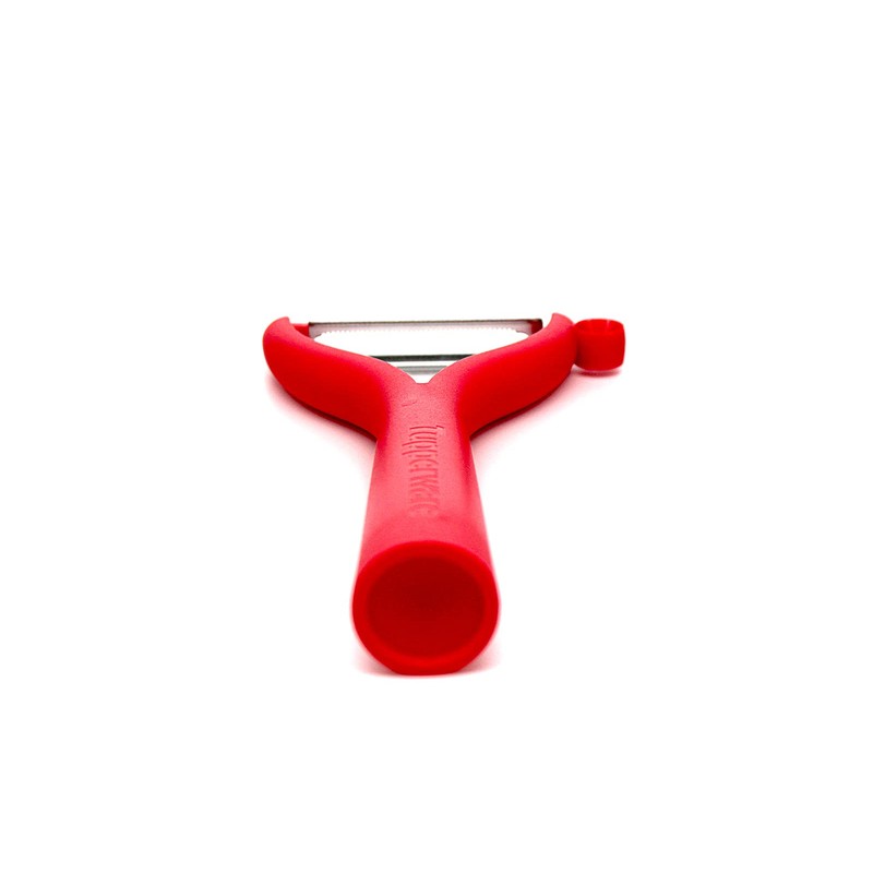 Tupperware Universal peeler red D119 peeler flat cut serrated edge