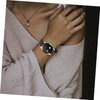 OHPHCALL Watch Band for Leather Replacement Strap Black Unisex Design