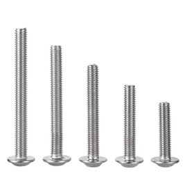 M8-1.25 x 70 mm Socket Head Screws Flanged Button Head Bolts A2-70 Stainless Steel 304 Allen Hex Socket Drive Screws Full Thread, 10 pcs
