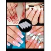 EBANKU Pack of 500 Clear False Nails Tips, Extra Long