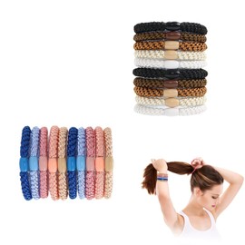 LINTRA Hair Scrunchie Set, Pack of 20 Hair Bobbles Girls, Fashionable Hair Scrunchie, Colourful, Elastic Knitted Scrunchie, Suitable for Women and Girls