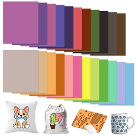 HTVSTD Solid Color Sublimation Ink Transfer Sheets-23 Sheets 12 * 10 inches Red,Blue,Green,Black Sublimation Transfer Ink Paper for Tumblers Mugs DIY