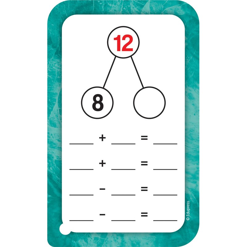 Teacher Created Resources Tarjetas flash de bonos de números, suma