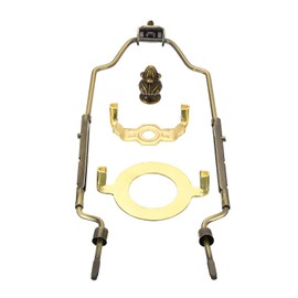 PATIKIL 8 9 10 11 Inch Lamp Harp Kit with Finial, Adjustable Lamp Shade Bracket Holder with 3/8 IP E26 Light Base for Table Floor Lamp Lighting, Bronze