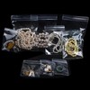 DERAYEE Jewelry Bags, Anti-tarnish, Antioxidant, 100 Pieces, Transparent, Sealable, Storage