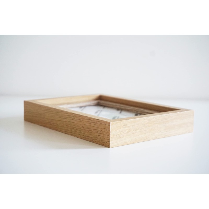 PLUSCHEN 4x6 Spinning Picture Frame Rotating Photo Frame Vertical or