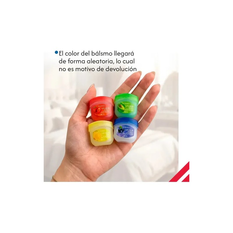 Diler Set 4 Pz Bálsamos Labiales Hidratantes Frutales En Set