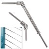 Deck Man 1/8 inch T316 Stainless Steel Adjustable Angle Single-Screw