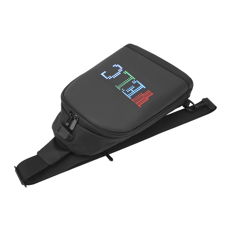 LED Display Fanny Pack Programmable Screen Anime Backpack Bluetooth USB