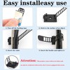 SZFUDIGO Adjustable adhesive cable management clips 50Pcs, large self adhesive