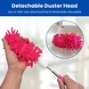 HOMESHOPA Microfiber Extendable Dusters, 3Pk Reusable Dusting Brush with Telescoping