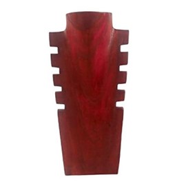 Coco Papaya Red Wooden Necklace Stand 30cm