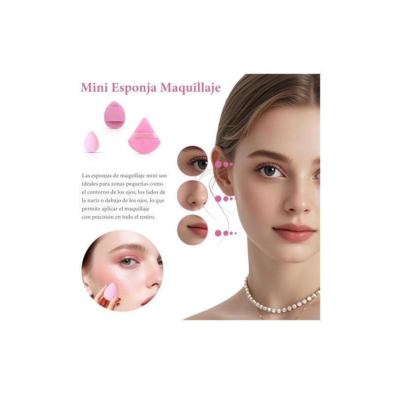 20 Piezas Set de Esponjas Maquillaje, Beauty Blenders