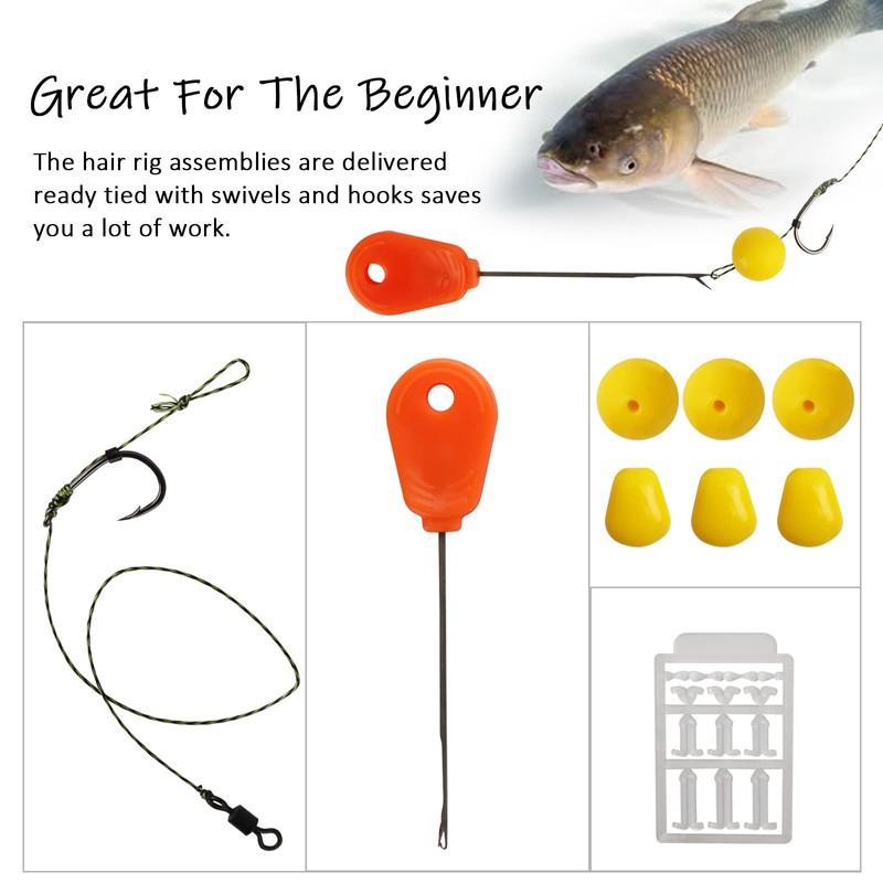 Dovesun Carp Fishing Hair Rigs Carp Rig Kit Corn Bait