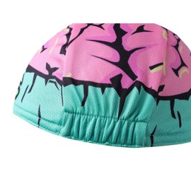 BikingBros Skull Cycling Cap - Polyester Skeleton Cycling Hat-Under Helmet - Funny Cycling Helmet Liner Breathable&Sweat Uptake One Size