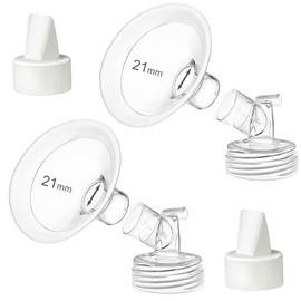 PumpMom-us 21mm Flanges Compatible with Spectra S2 S1 9 Plus Breast Pumps Accessories, Replacement Breast Shield for Spectra Pump Parts and 21 mm Flange