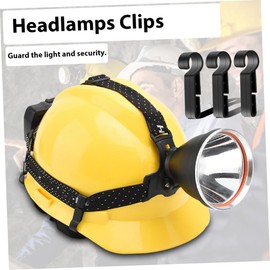 SEWOART 8pcs Non-Slip Buckle Flashlight Holder Black Hard Hat Plastic Stand Helmet Black Hard Hat Hook Hard Hat Holder Hardhat Hooks Hard Hat Light Clips Hardhat Clips Black Headlamp Clip