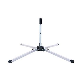 Eastern Metal Signs & Safety Galvanized Steel Compact Roll-up sign Stand, Standard Base, Short Leg, Kick-Lever Leg-Release, Spin-Handle for Roll-Up Sign Attachment