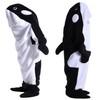 Deserthome Wearable Shark Blanket Onesie for Adult Hoodie, Super Soft