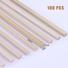 SAVITA Wooden Sticks for Crafts, 60 Pieces 300 x 3