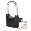 TRIXES 110db Alarmed Heavy Duty Weatherproof Long Shackle Padlock