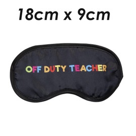 VFM - Best Teacher Sleeping Mask Off Duty Teacher School End of Year Gift Great Gift for Educator on Special School Occasions - Off Duty
