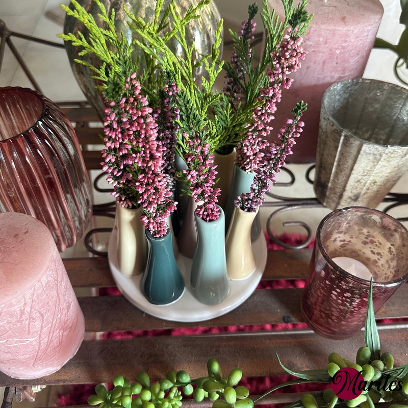 Mariles Vases Set on Base Flower Vases Flower Pot Table