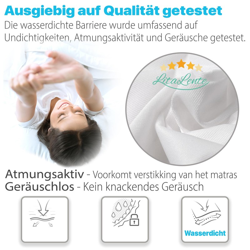 Waterproof mattress protector 90 x 210 cm - Molton trouser