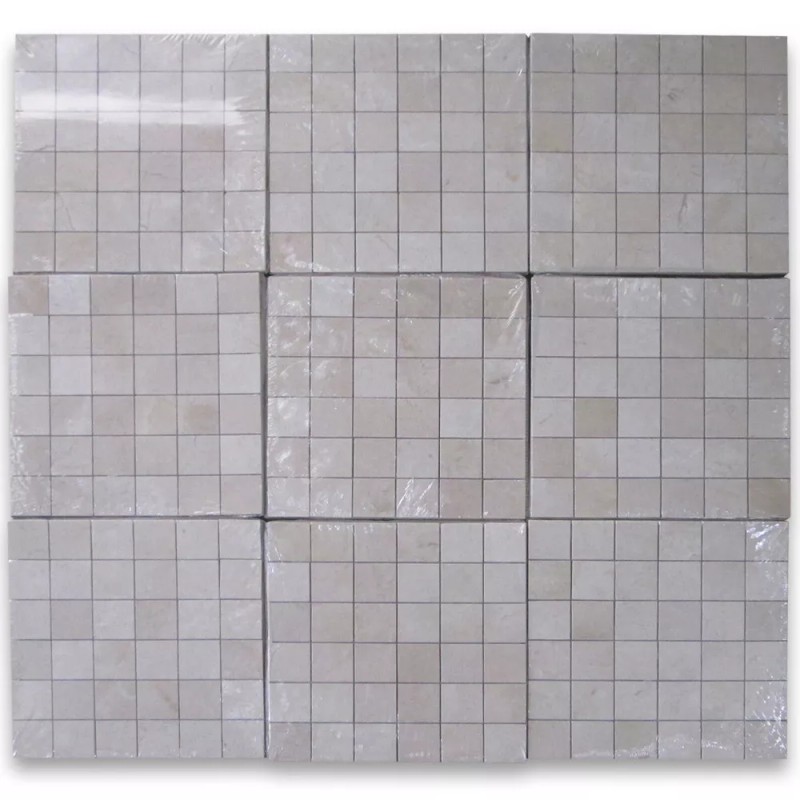 Stone Center Online M25XP Crema Marfil Beige Marble 2x2 Grid